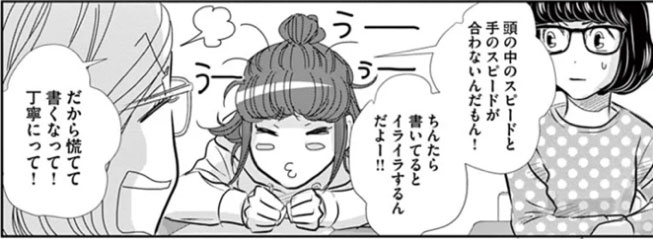 頭の中のスピードと手のスピード